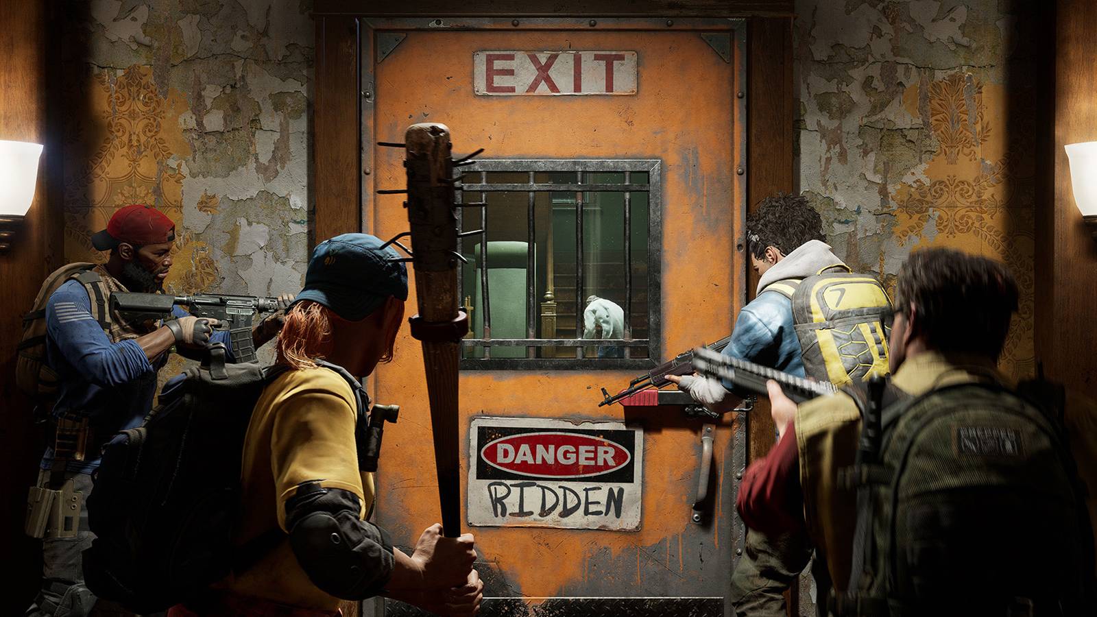 Back 4 Blood Cleaners around door