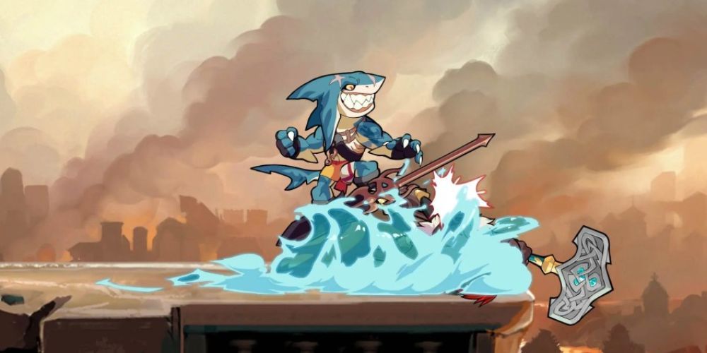 Mako Surfs Over His Opponent In Brawlhalla