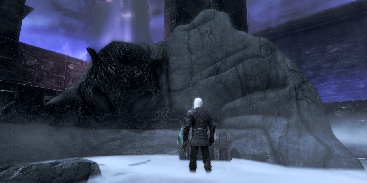 Broken Word Wall In The Soul Cairn From Skyrim