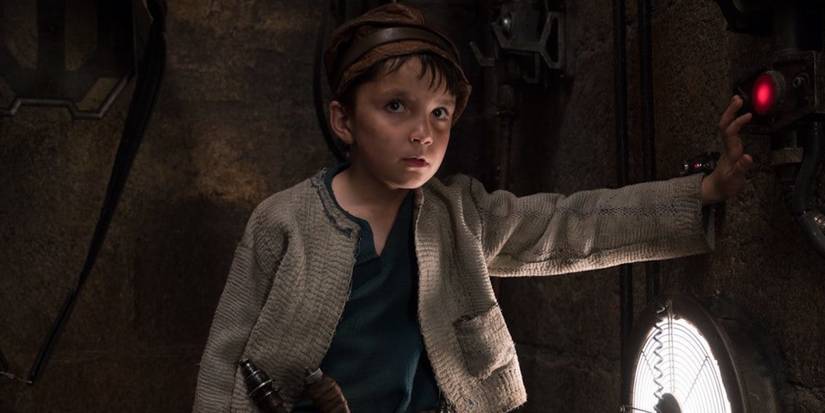 Broom Boy on Canto Bight at the end of The Last Jedi