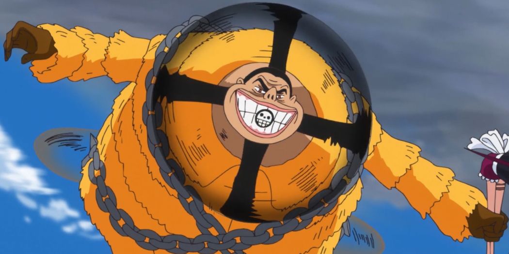 One Piece Buffalo using his devil fruit to fly
