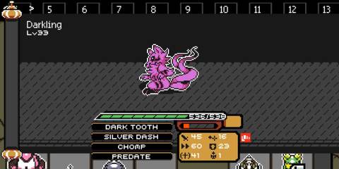 a purple wolf with black stripes 