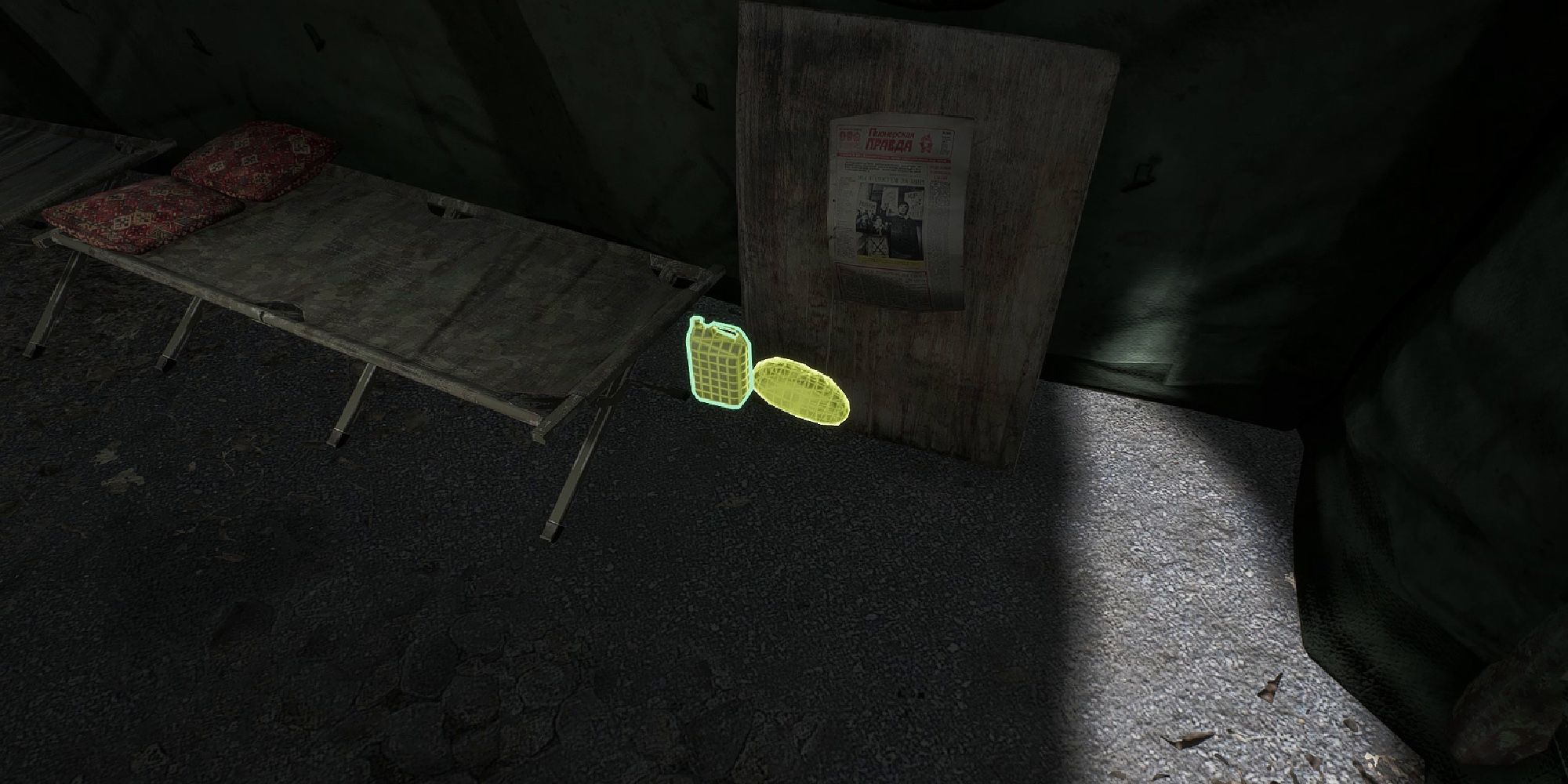 Chernobylite - Scrounging For Items Highlighted In Yellow