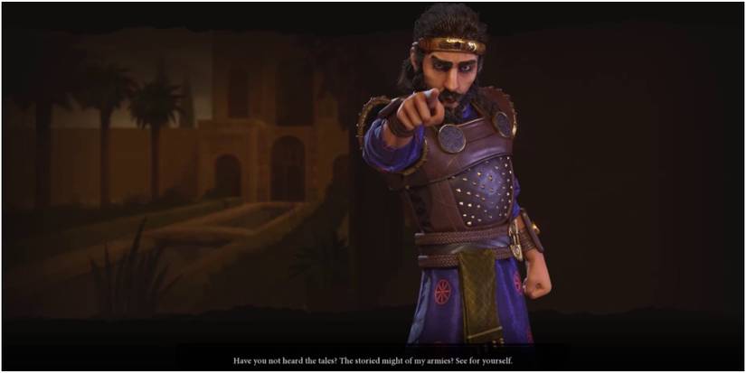 Civilization 6 World Leader Reacting To A Declaration Of War