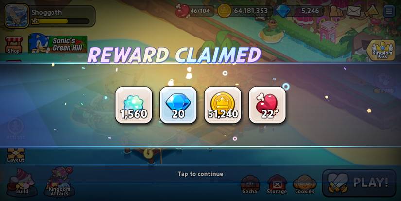 Cookie Run Kingdom Tropical Soda Rewards