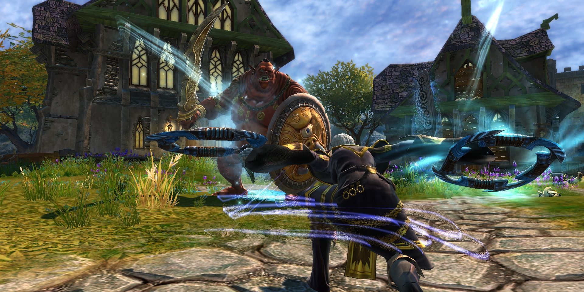 a cyclops fight in Kingdoms of Amalur: Re-Reckoning