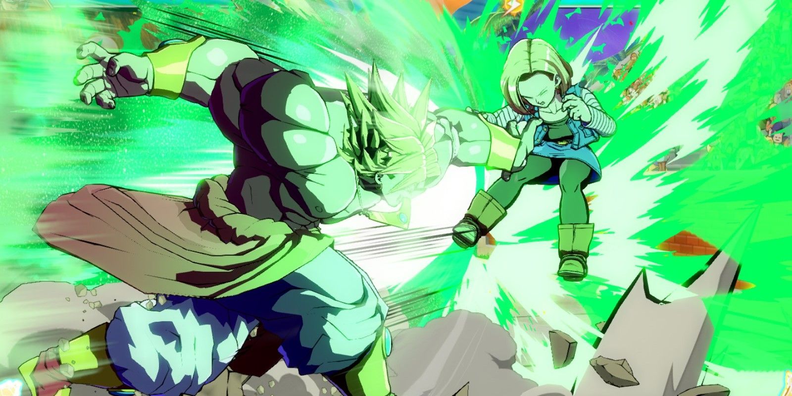 DBFZ Beginner Broly charging forward with Lariat Express