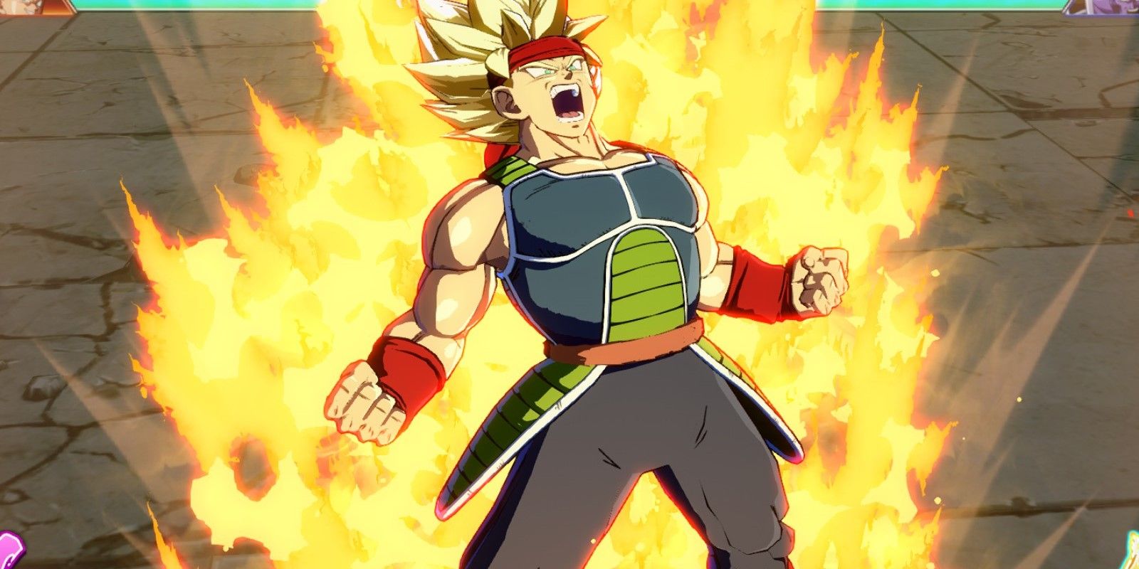 DBFZ DLC Bardock about to use his Revenge Assault