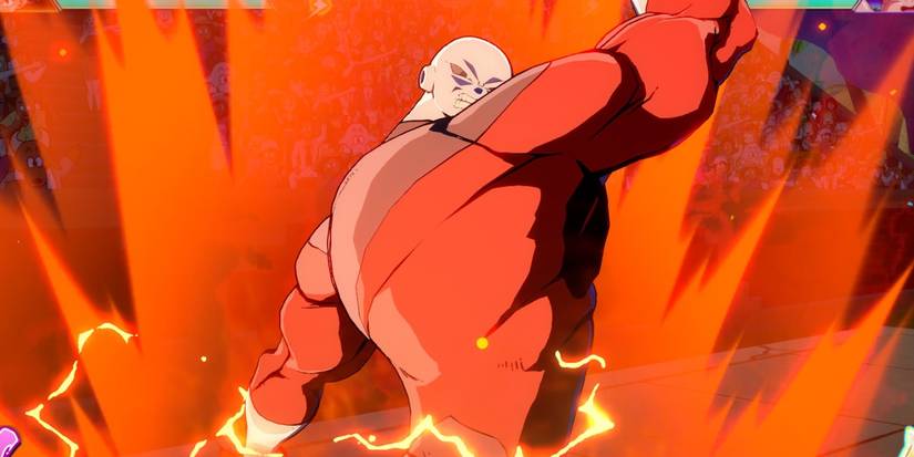 DBFZ DLC Jiren charging up for Blazing Magnetron