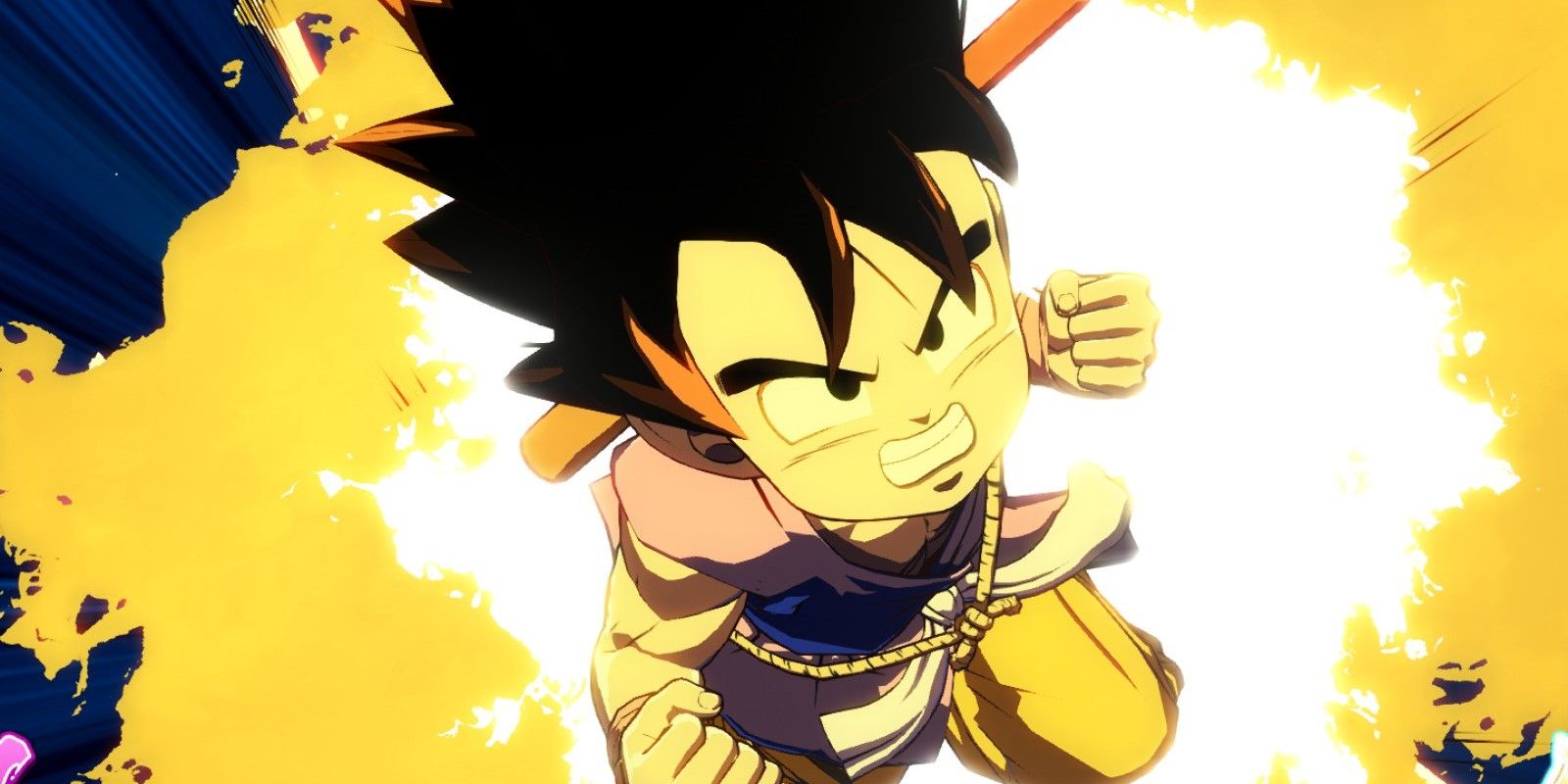 DBFZ GT Goku about to fire off his Dragon Fist Explosion