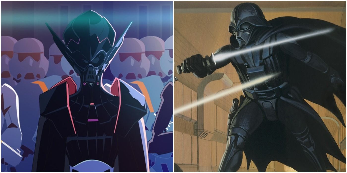 Darth Vader's Helmet in Star Wars: Visions and Ralph McQuarrie's drawing