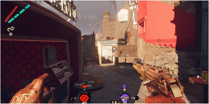 Deathloop Delivery Booth In Updaam Viewed From The Courtyard