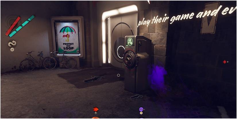 Deathloop Front Entrance Of Frank's Club With A Classpass Dispenser