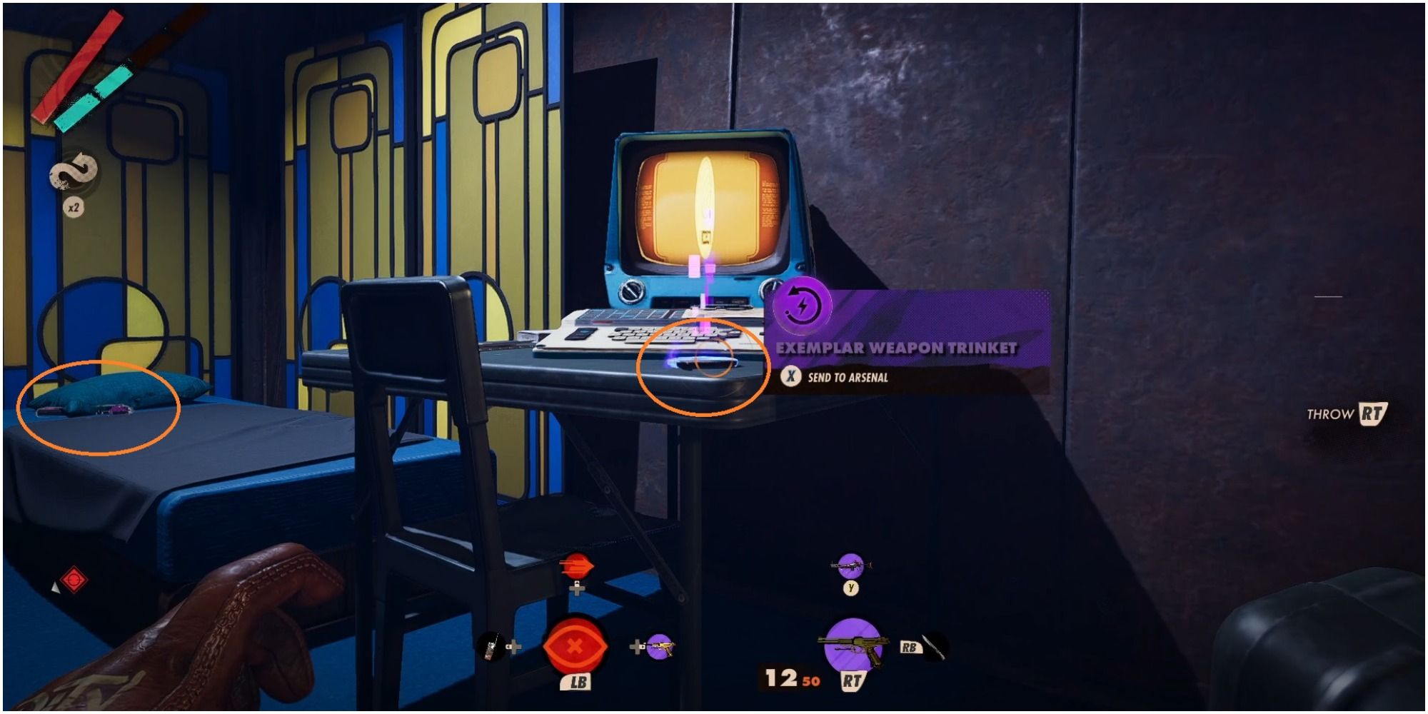 Deathloop Location Of Two Purple Items In Harriet's Office