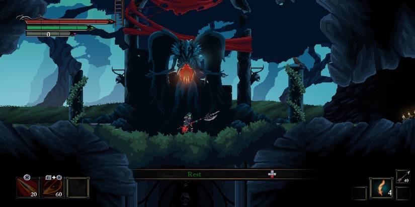 The hub world from Death's Gambit Afterlife