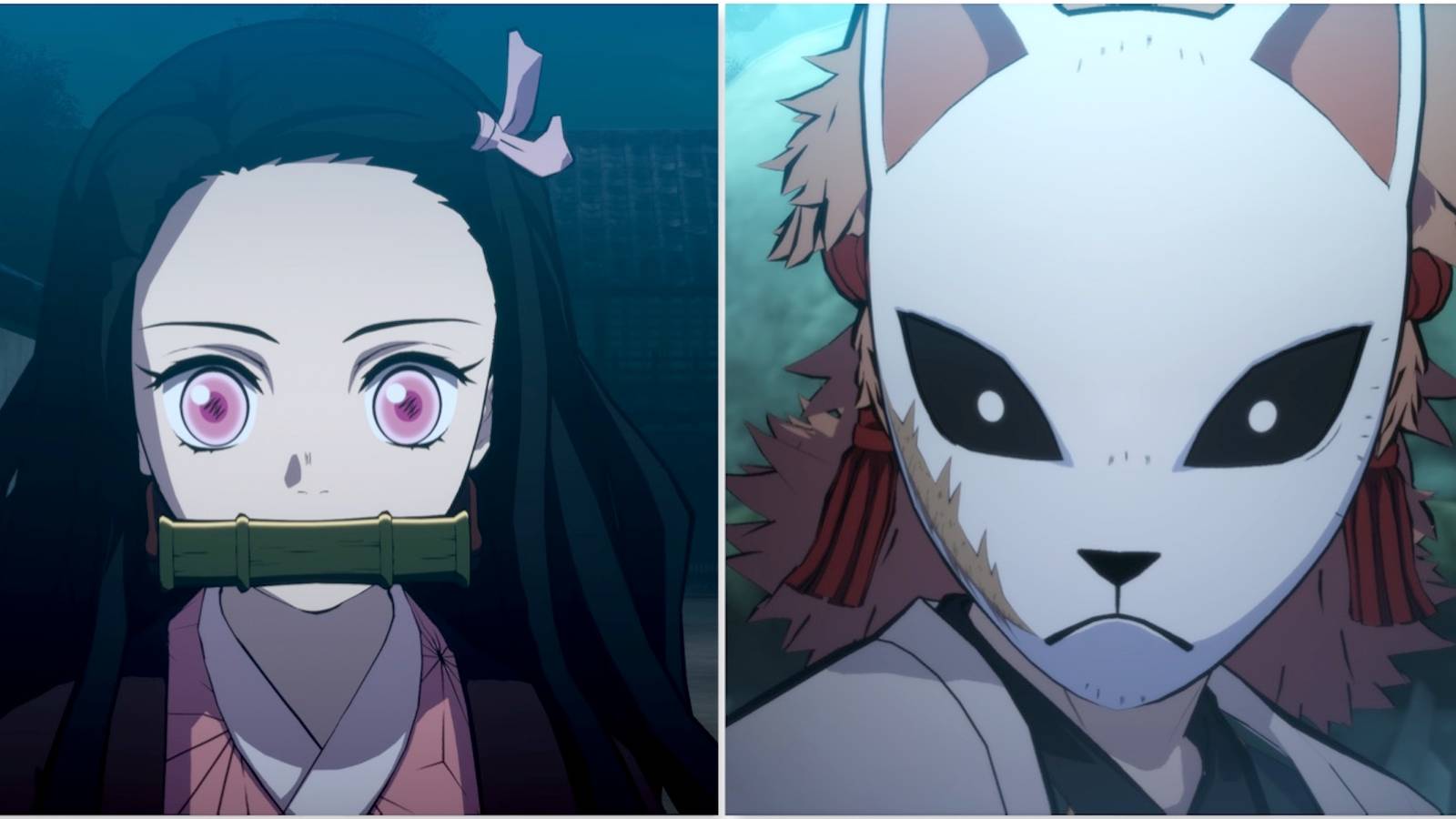 Nezuko and Sabito from Demon Slayer: Kimetsu no Yaiba – The Hinokami Chronicles