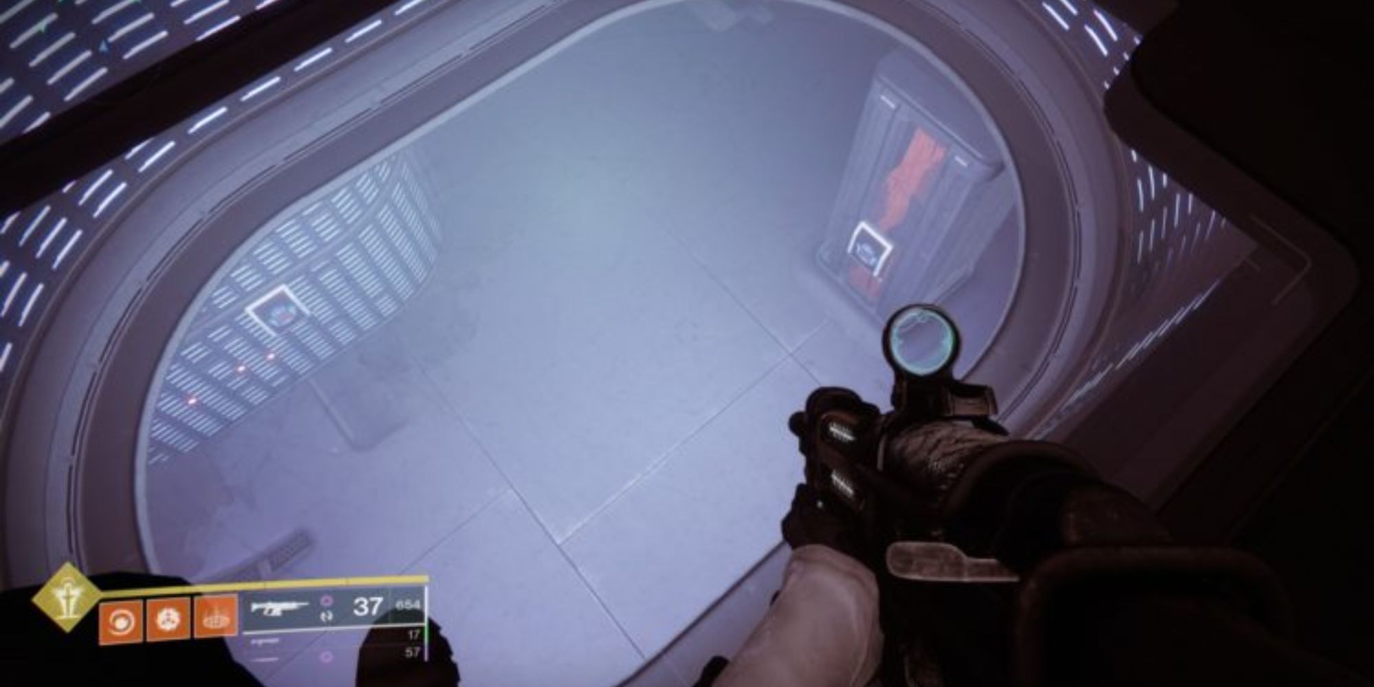 Destiny 2 Scanner Looking Down Into Basement