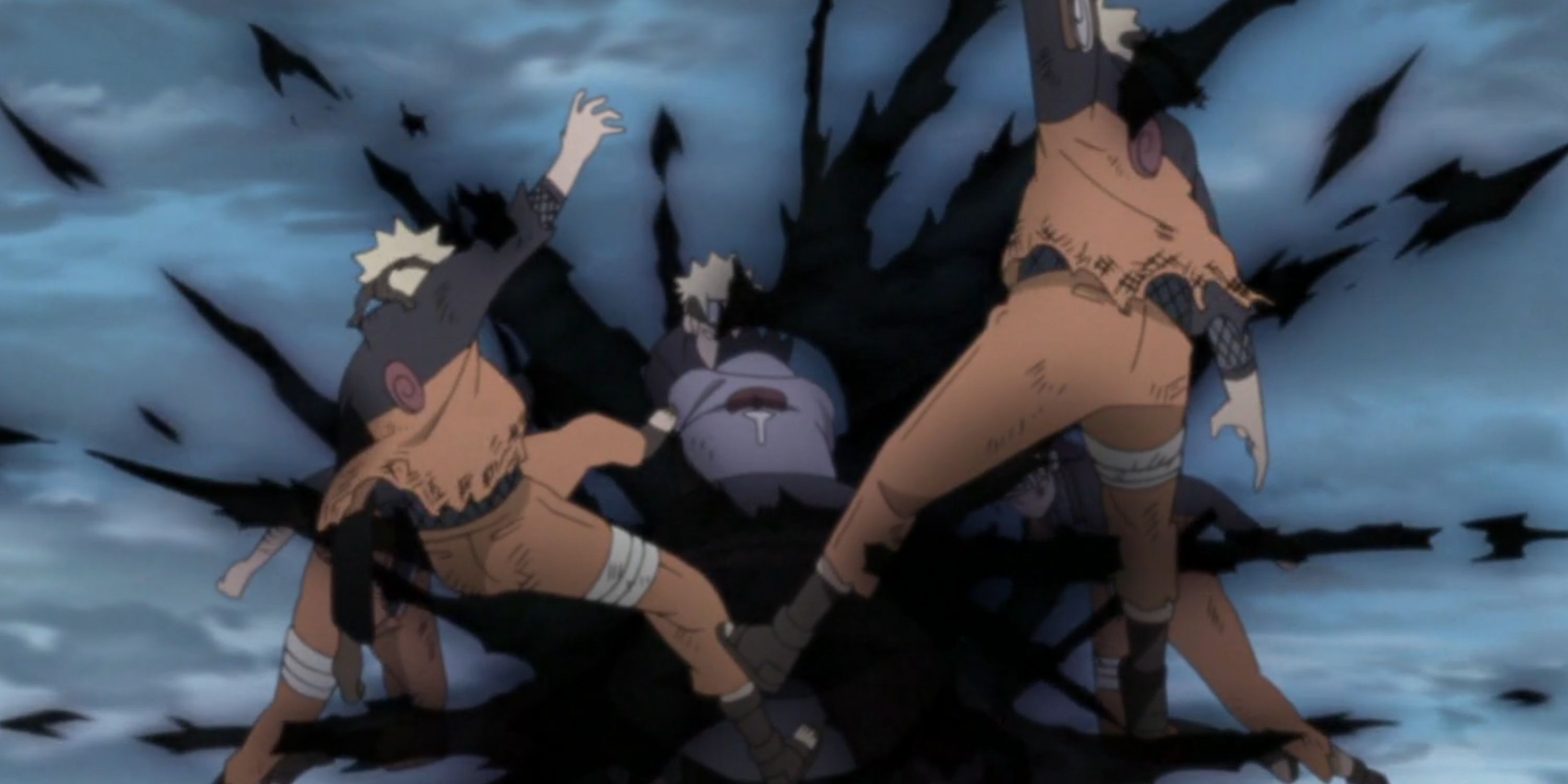 Sasuke uses Deva path's power