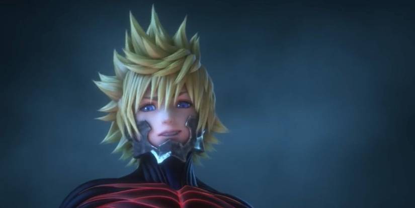 Ventus/Vanitas smiling.