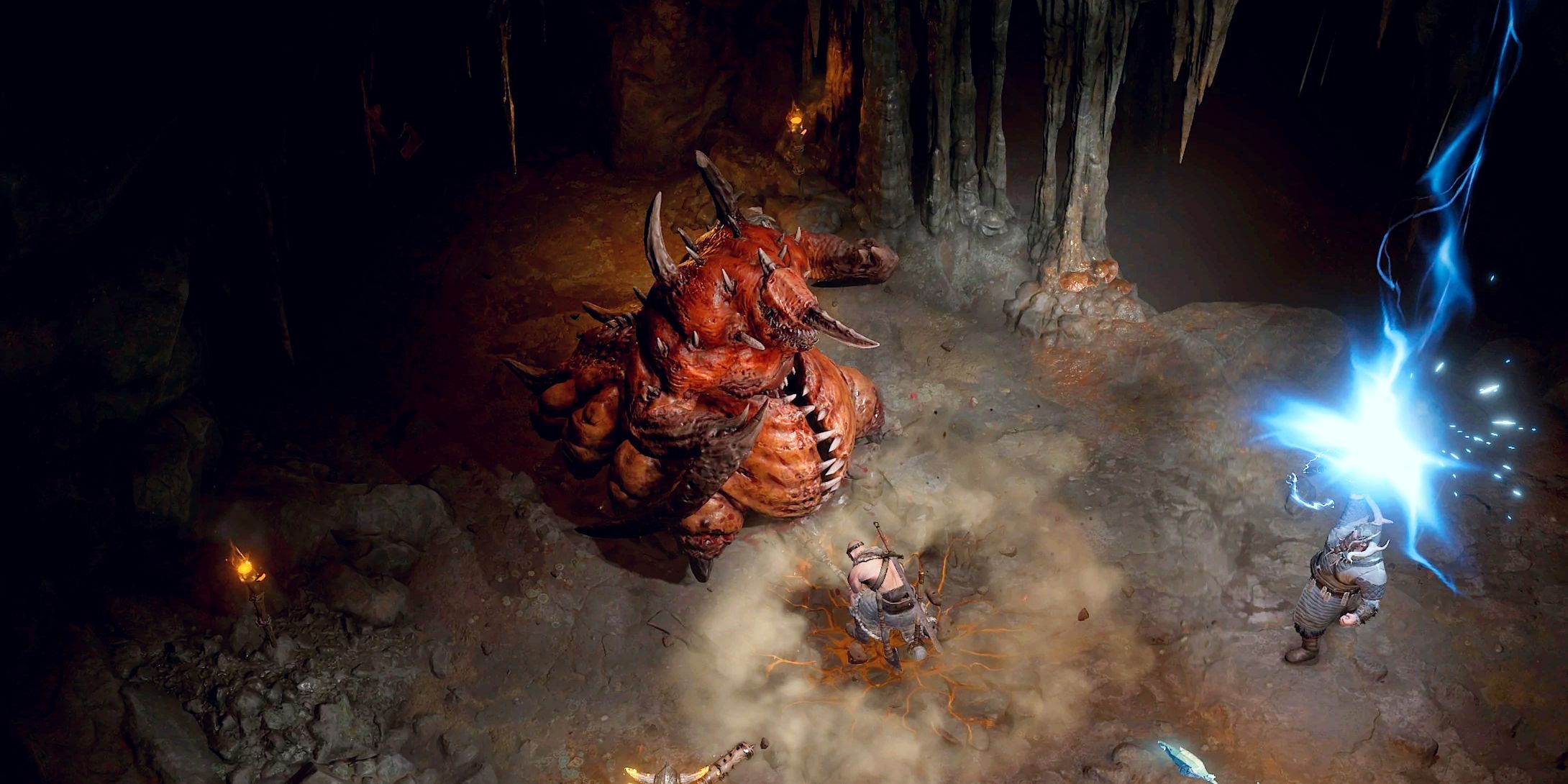 Diablo 2 Resurrected готовится к битве с Дуриэлем в пещерах