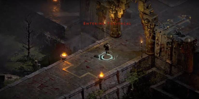 Diablo 2 Resurrected entering travincal by kurast causeway