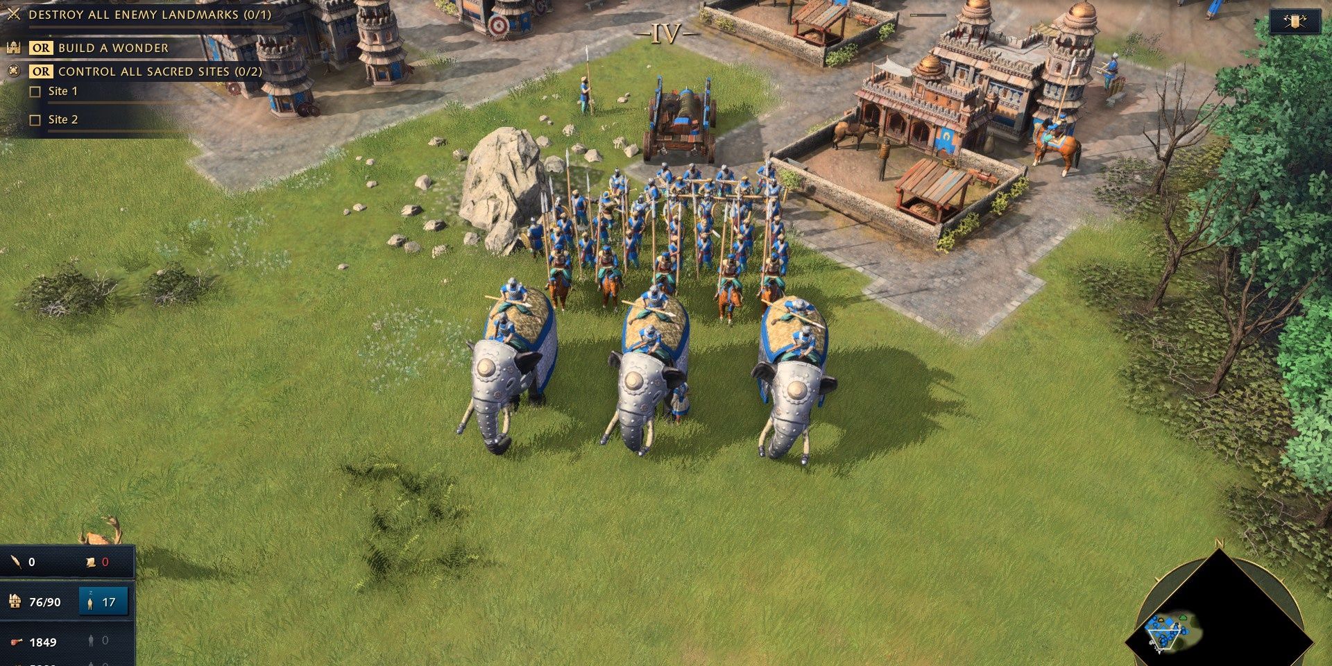 Diverse Army Featuring Elephants From Age Of Empires 4