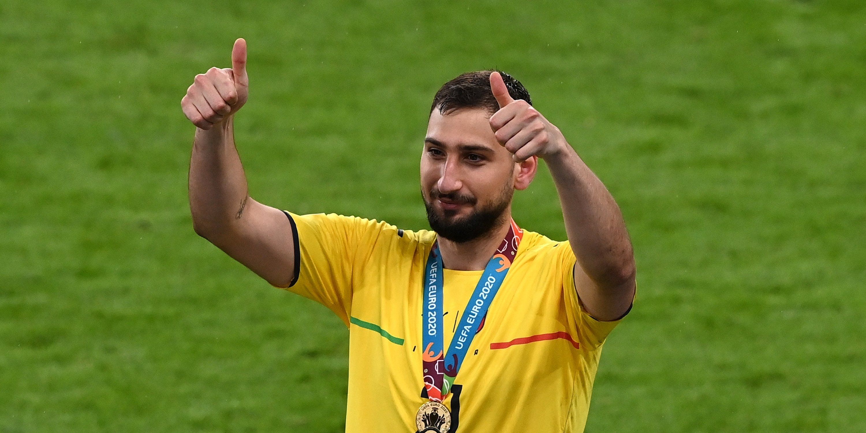 Donnarumma celebrating after his EURO 2020 heroics