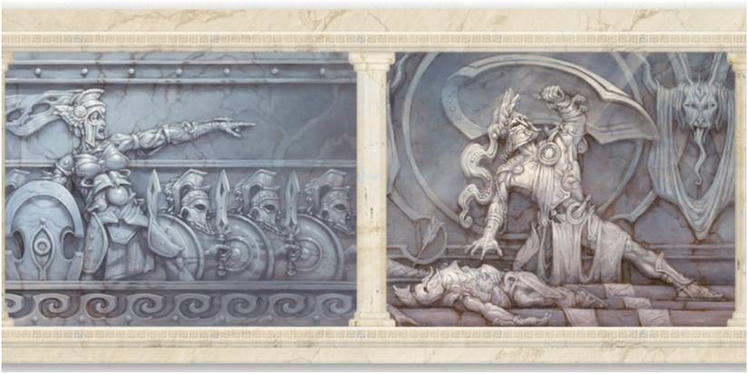 Dungeons And Dragons The General And The Protector Artwork In Mythic Odysseys Of Theros