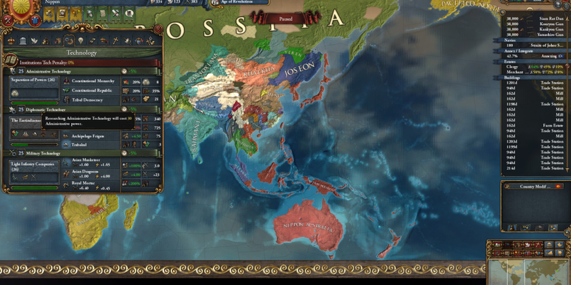 Europa Universalis 4 technology asia china mapmode EU4