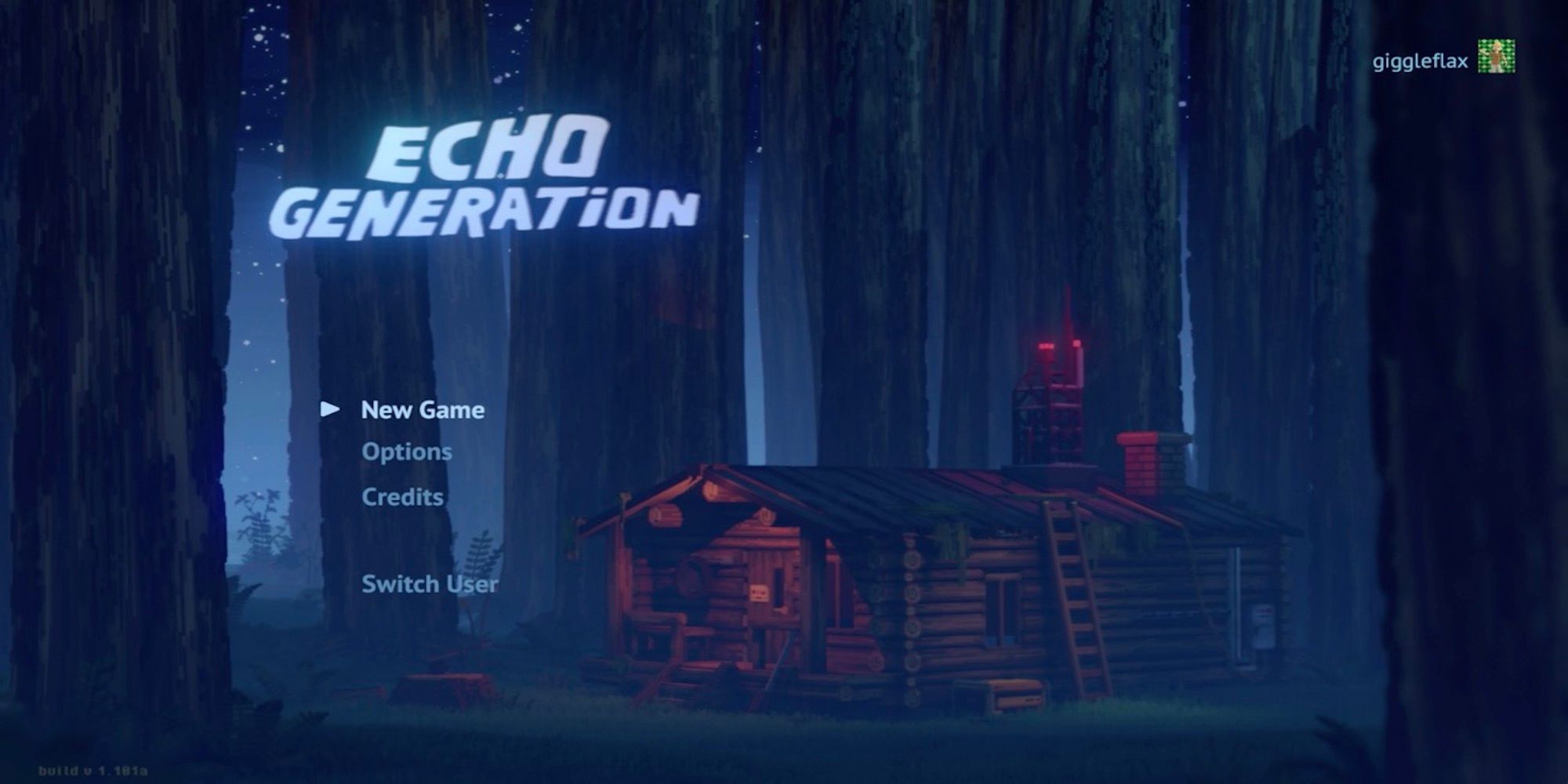 The title screen from Echo Generation