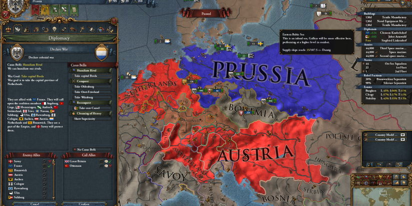 Europa Universalis 4 Coalition Against Prussia