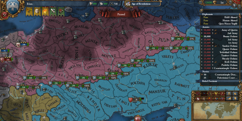 Europa Universalis 4 war Poland Sieges on Border