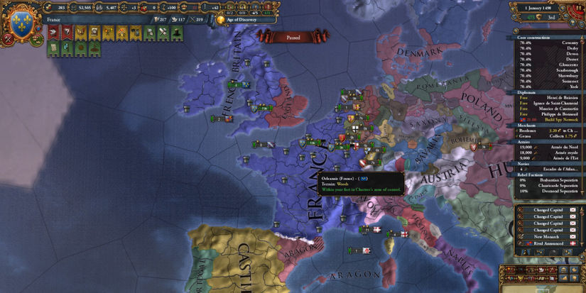Europa Universalis 4 France Invaded England
