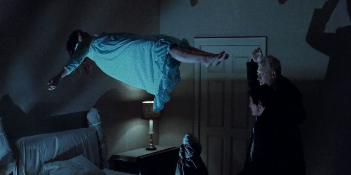 Exorcist girl levitating