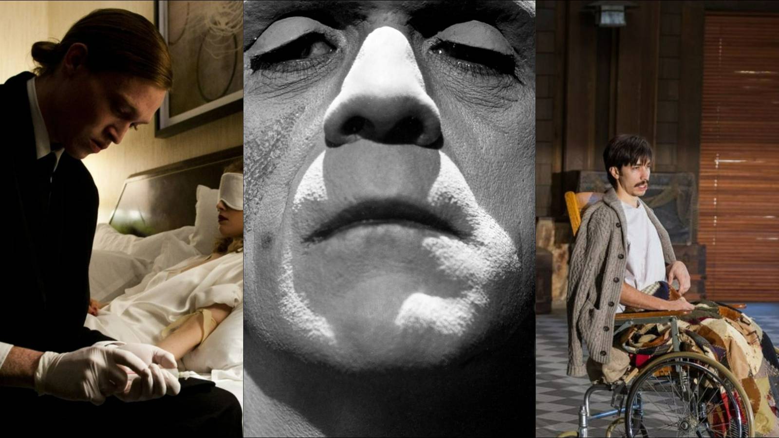 Characters from Antiviral, Frankenstein, and Tusk