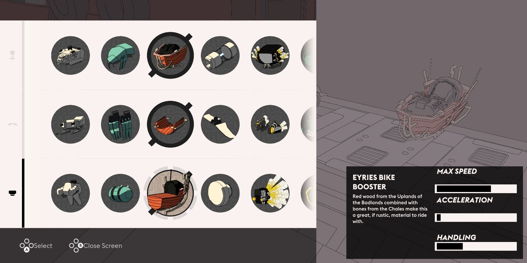 Sable: All Jetbike Parts Ranked By Performance