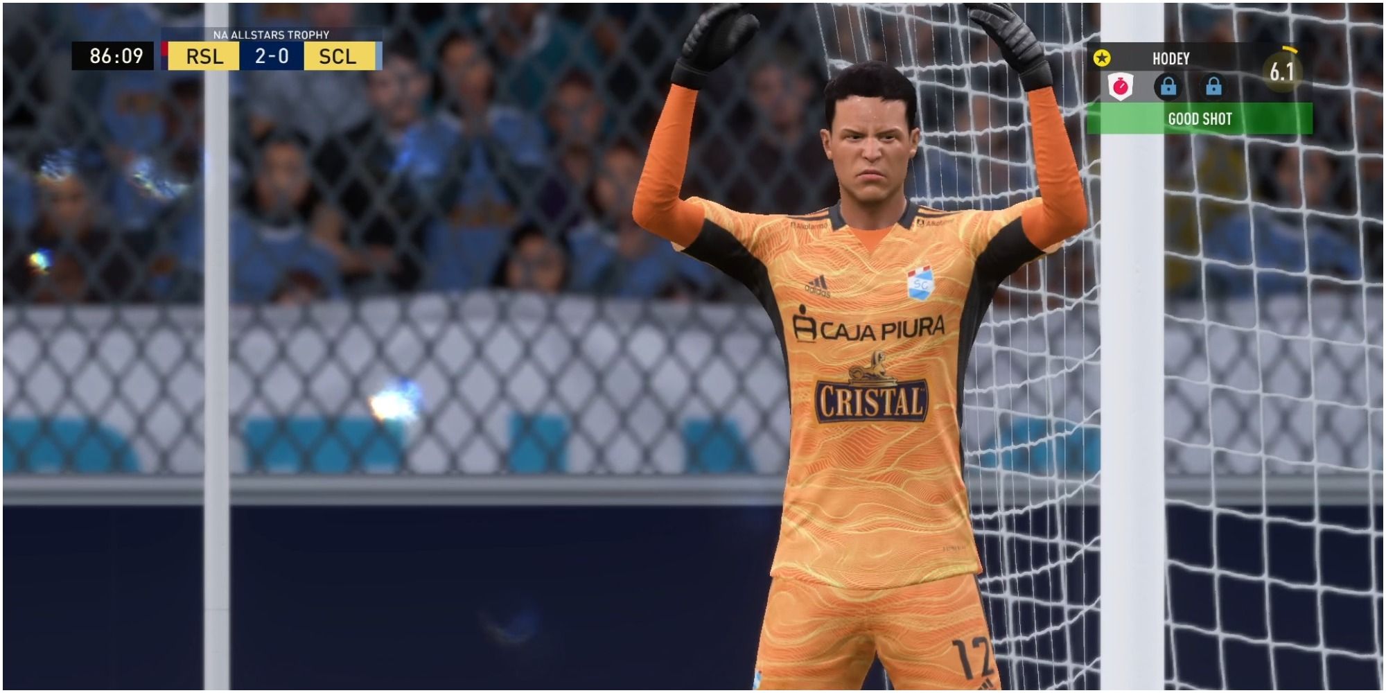 FIFA 22 A Keeper Getting Upset With His Team