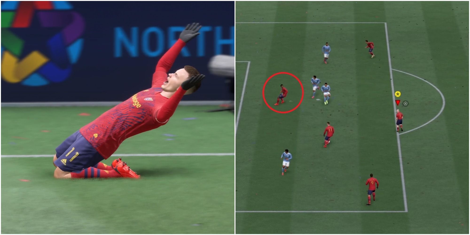 FIFA 22 Mistakes Everyone Makes Collage Sliding Celebration And Offsides