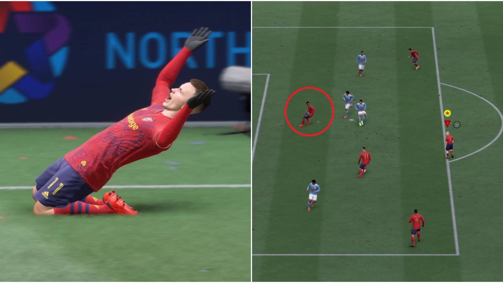 FIFA 22 Mistakes Everyone Makes Collage Sliding Celebration And Offsides