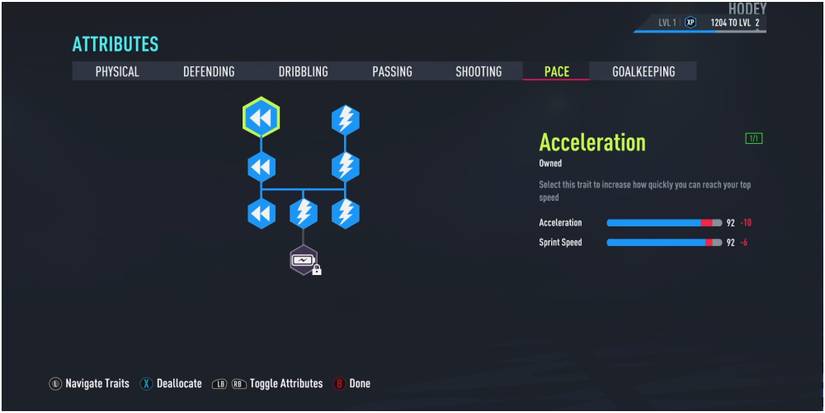 FIFA 22 Putting All Points Into The Pace Skill Tree