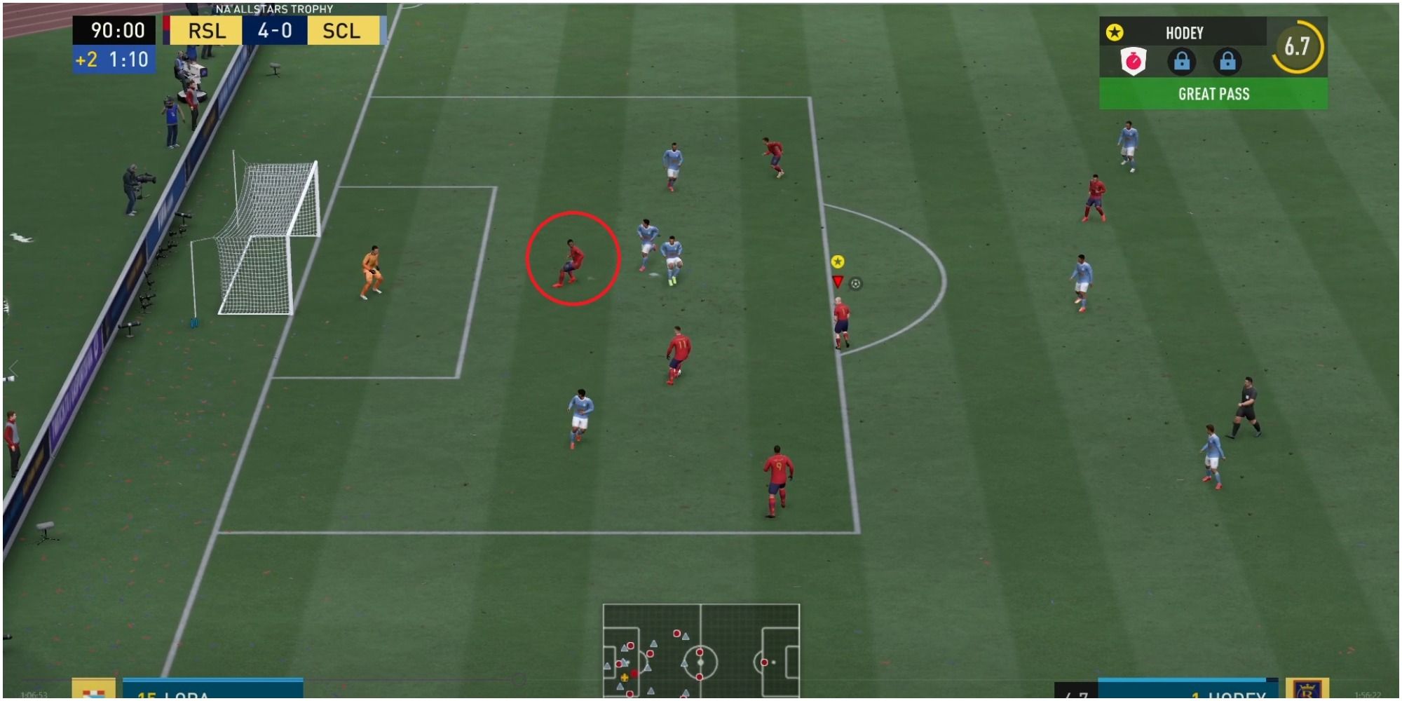 FIFA 22 Recognizing An Open Player Who Is Offsides