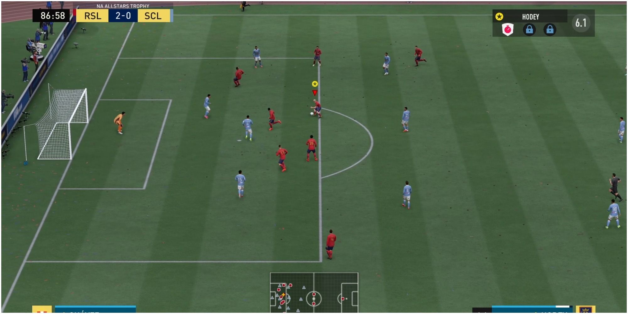FIFA 22 Situation With Lots Of Good Passing Opportunities