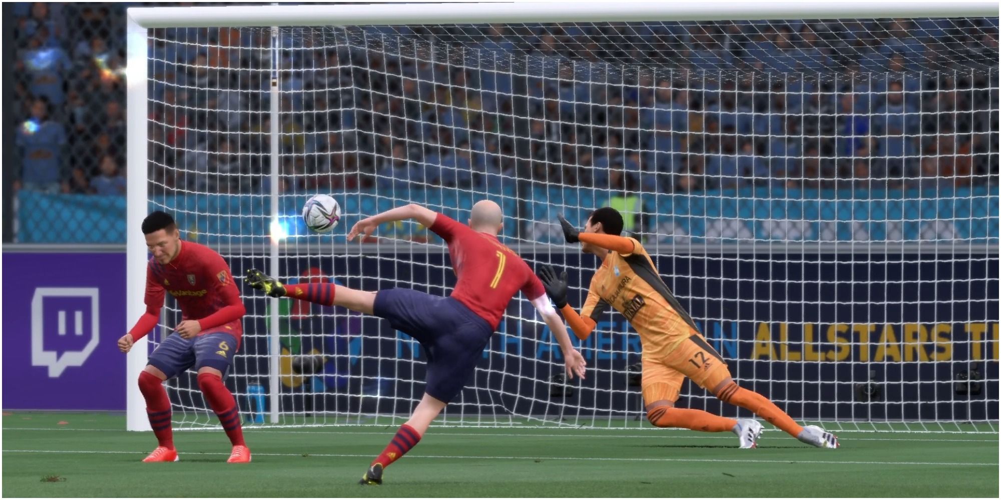 FIFA 22 Spotting A Ball Ball Perfectly Past The Keeper