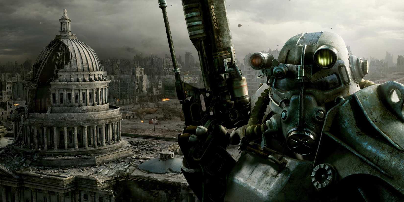 Fallout 3 Poster Featuring The Capital Wasteland