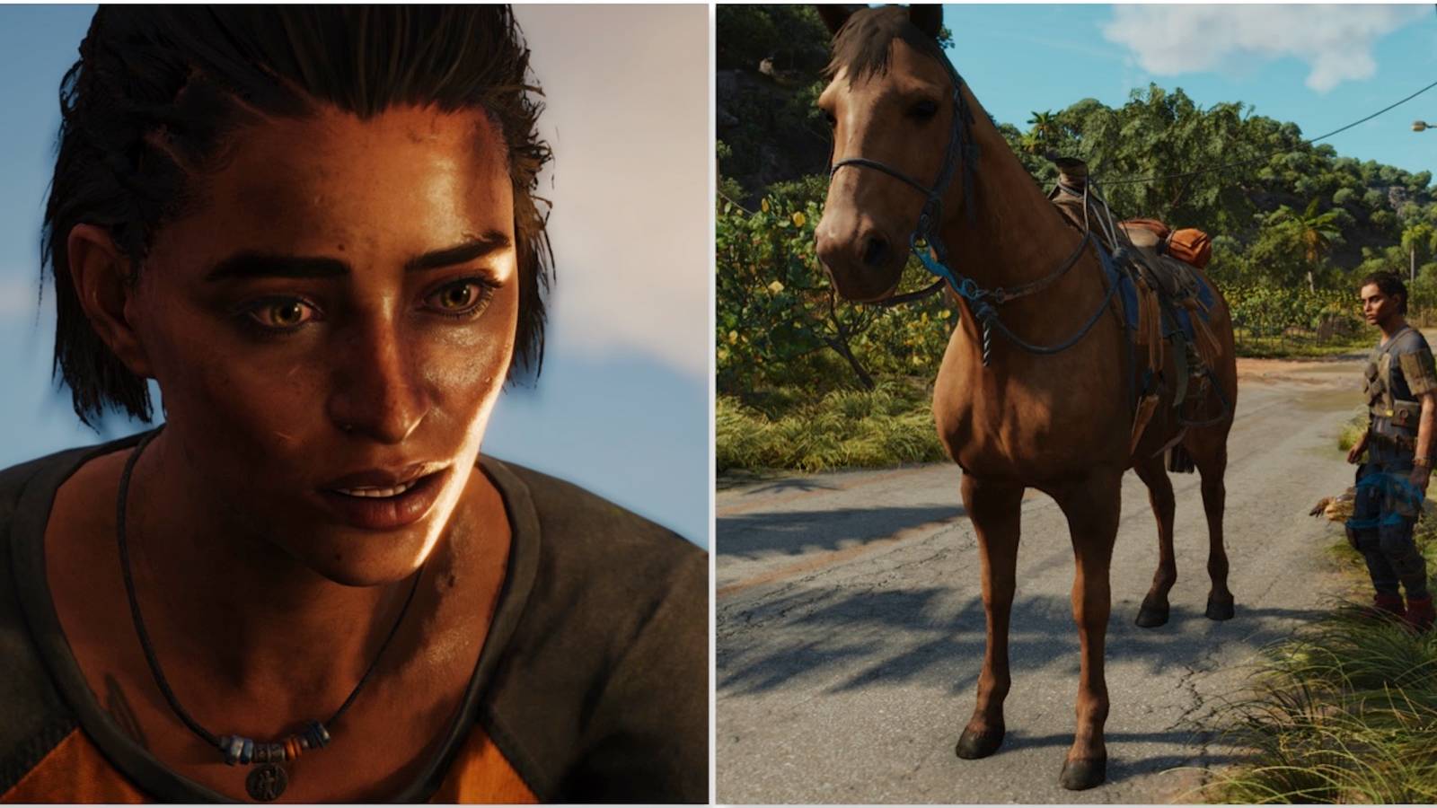 Dani and a horse from Far Cry 6