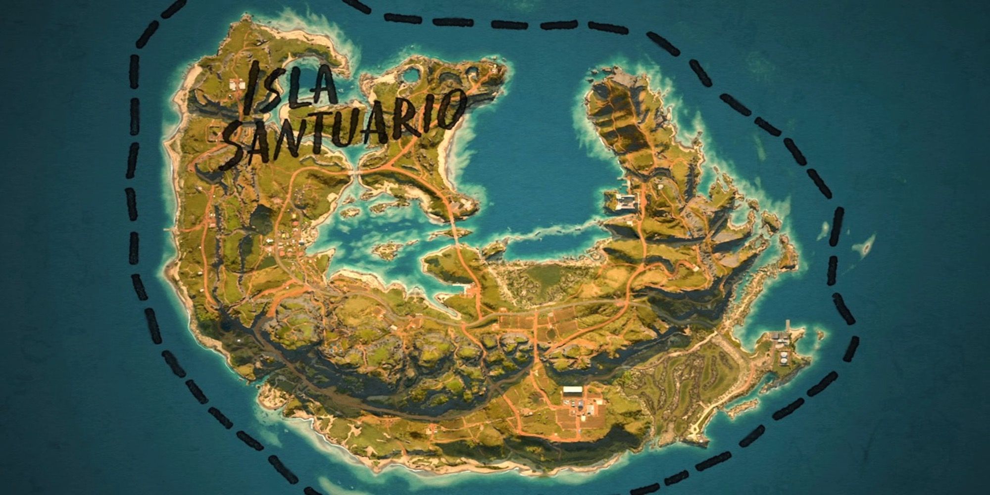 Isla Santuario map from Far Cry 6
