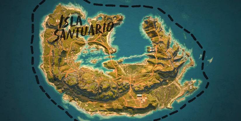 Isla Santuario map from Far Cry 6