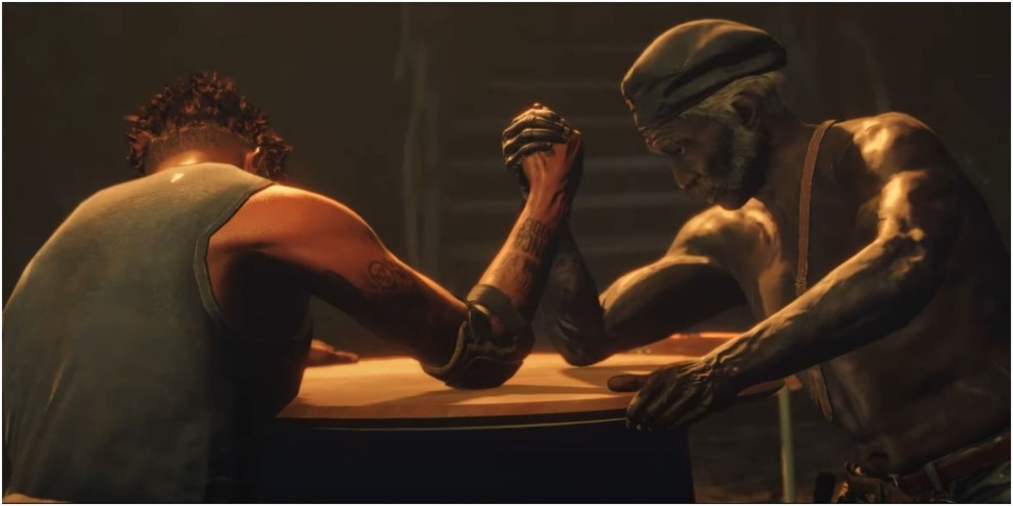 Far Cry 6 El Tigre Arm Wrestling With One Of The Other Legends Of 67