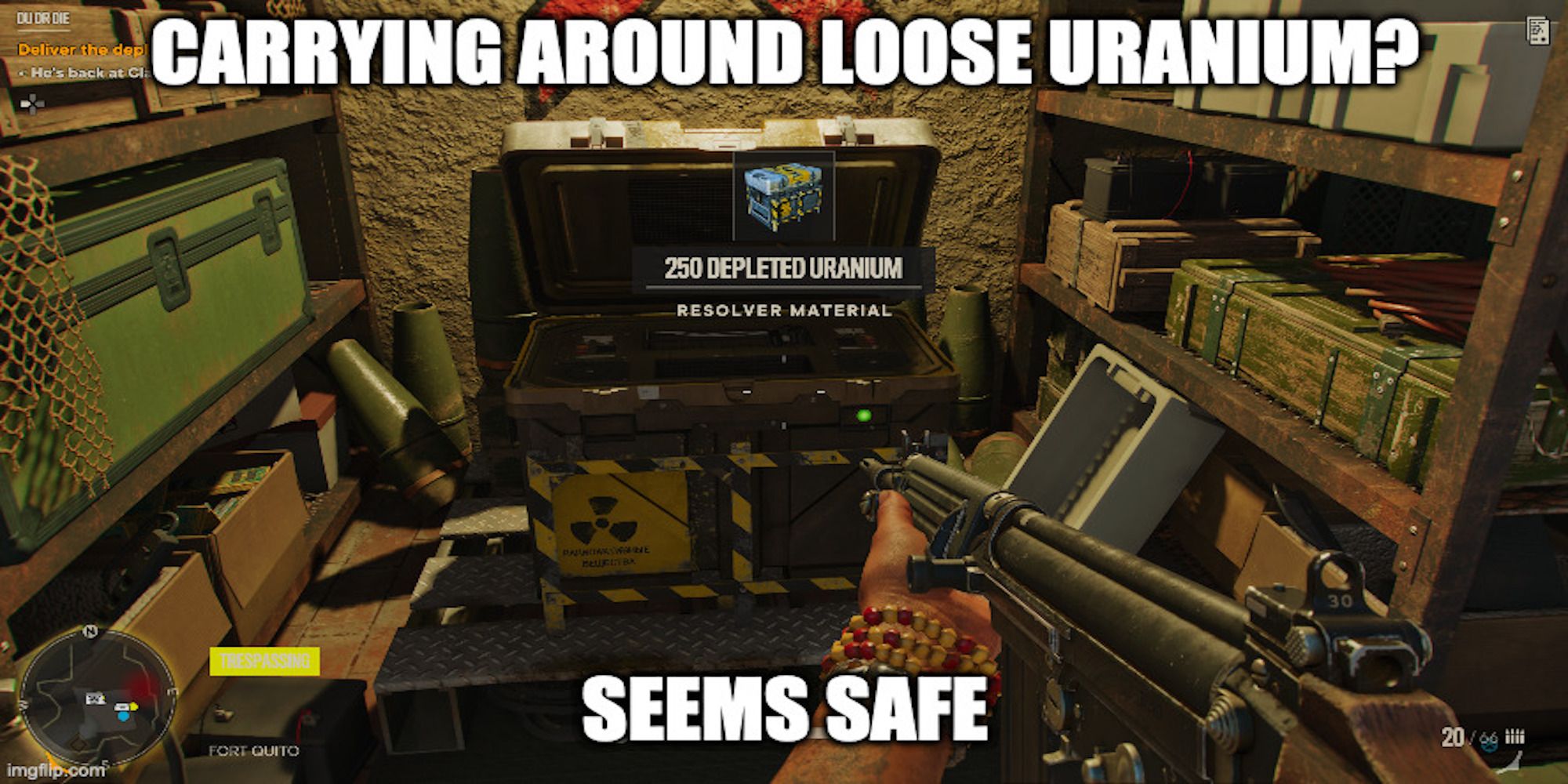 A meme about Uranium in Far Cry 6