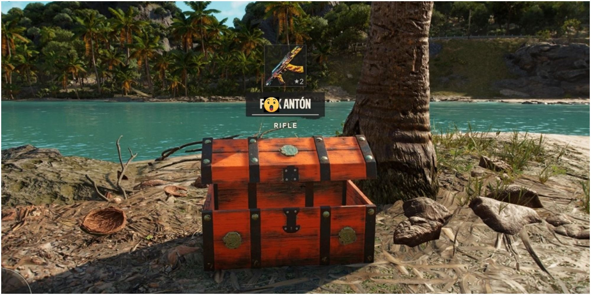 Far Cry 6 looting The F Anton Rifle From The Chest